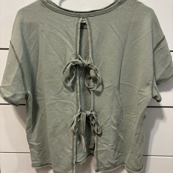 Abercrombie Green Tie Back Top - Picture 3 of 5